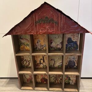 Vintage Inspired 12 Days of Christmas Display Shelf